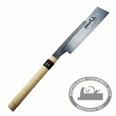 Пила обушковая Shogun Dozuki Saw, Premium, 240мм, с гибким окончанием, прямая деревянная рукоять