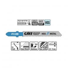 Пилки лобзиковые (металл/чистовой рез) комплект из 5шт. CMT JT118B-5