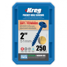 Саморезы Kreg Jig Blue-Kote 4,0 х 50,8 Maxi-Lock (250 шт.)