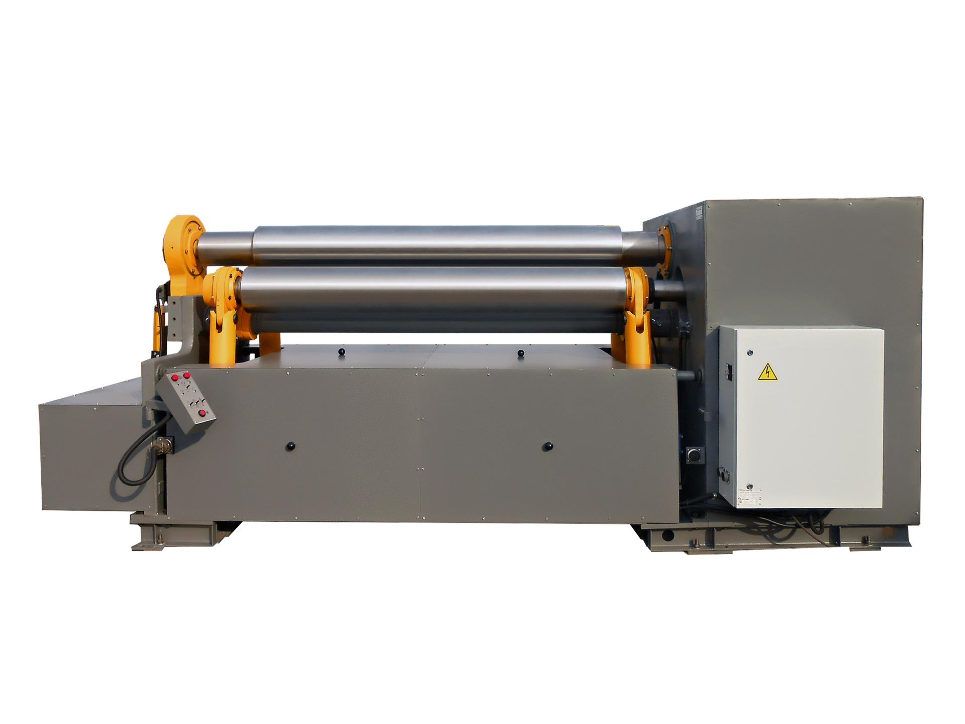 Машина листогибочная 3-х валковая модели ИБ2220. Вид сбоку