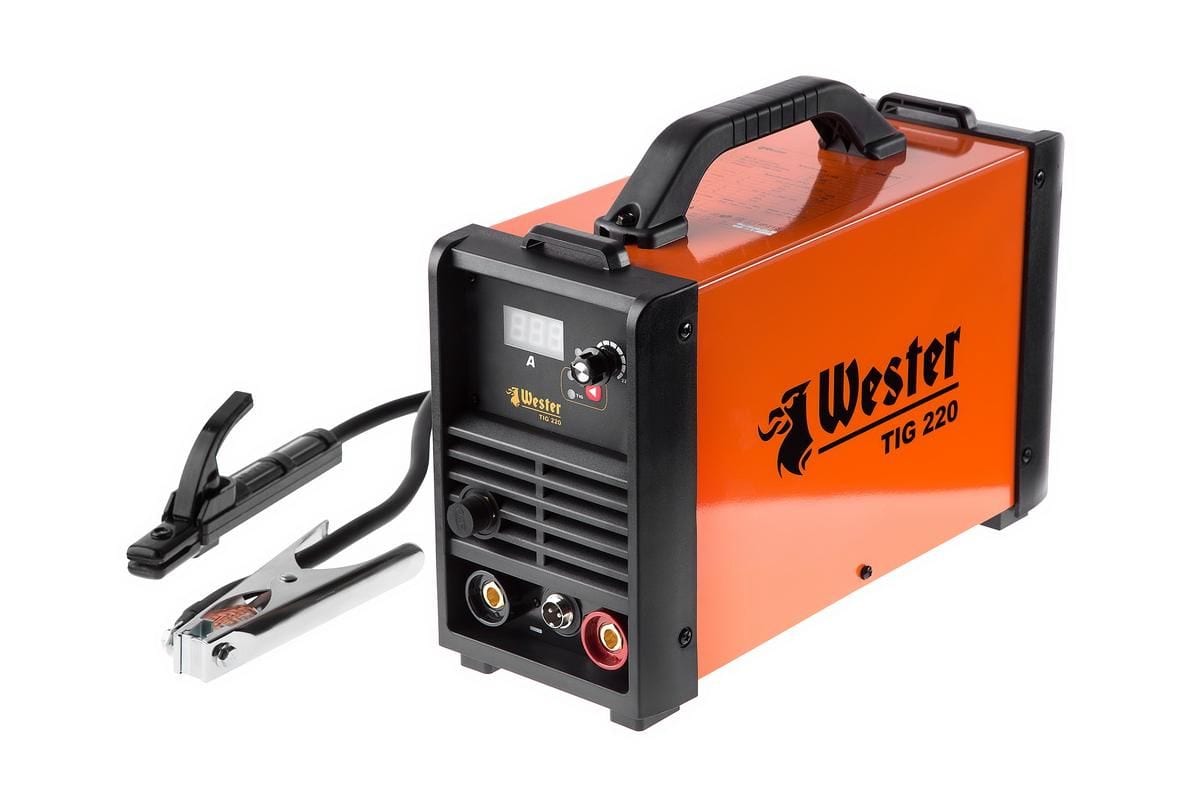 Сварочный инвертор WESTER TIG 220 10-220A 120-260B ПВ70% 1.6-5.0мм 284340