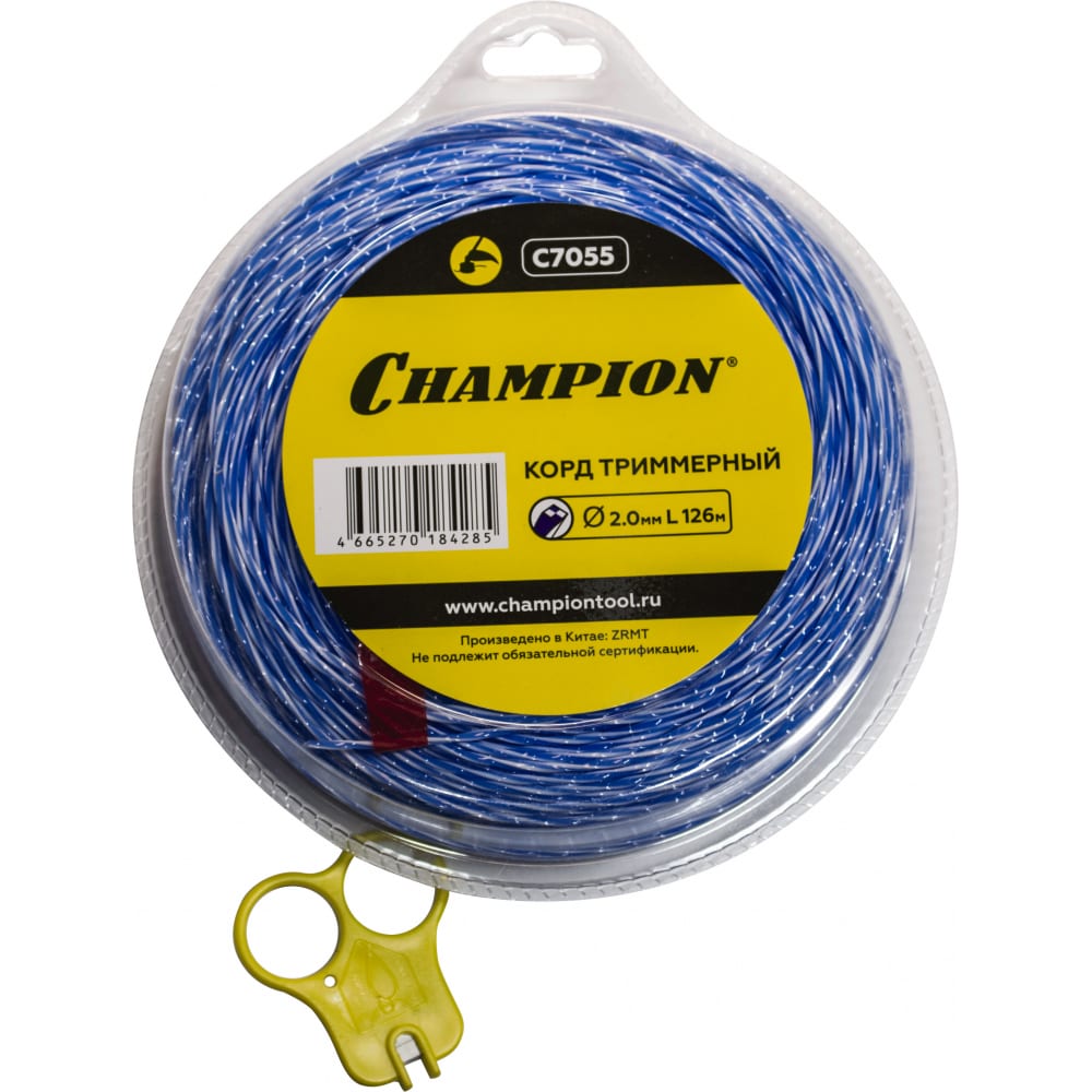Корд триммерный 2-х компонентный материал, сечение витой квадрат 2 Champion C7055 - Championtool