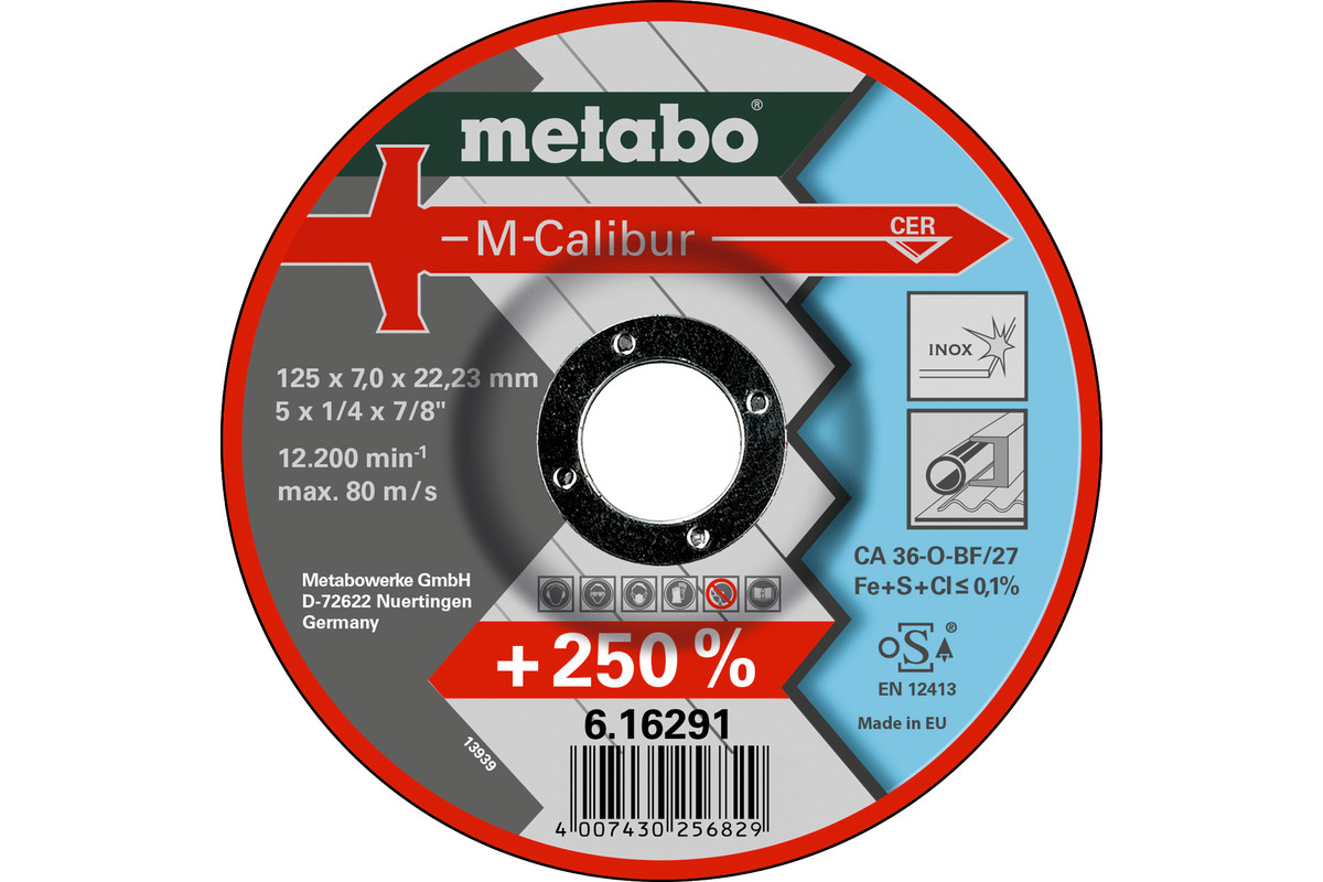 M-Calibur 125 x 7,0 x 22,23, Inox, SF 27 (616291000)  