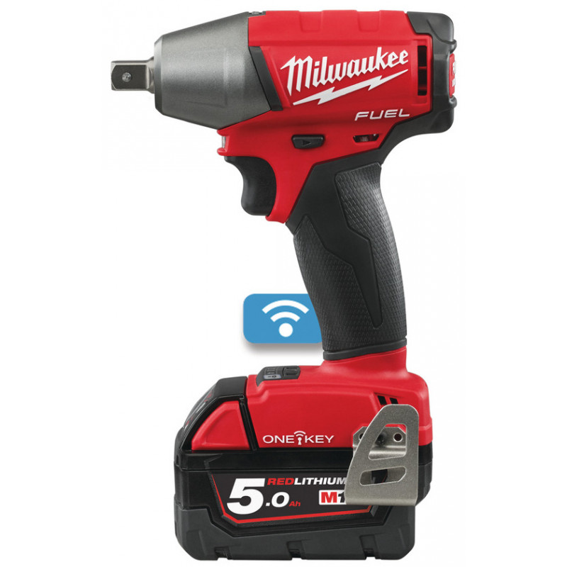 Ударный гайковерт Milwaukee 1/2 M18 FUEL ONEIWP12-502X ONE-KEY с фиксацией пином