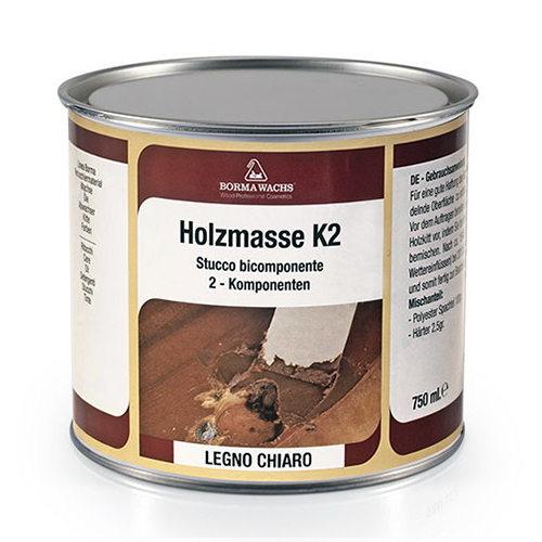 Двухкомпонентная полиэфирная шпаклевка с отвердителем Holzmasse K2