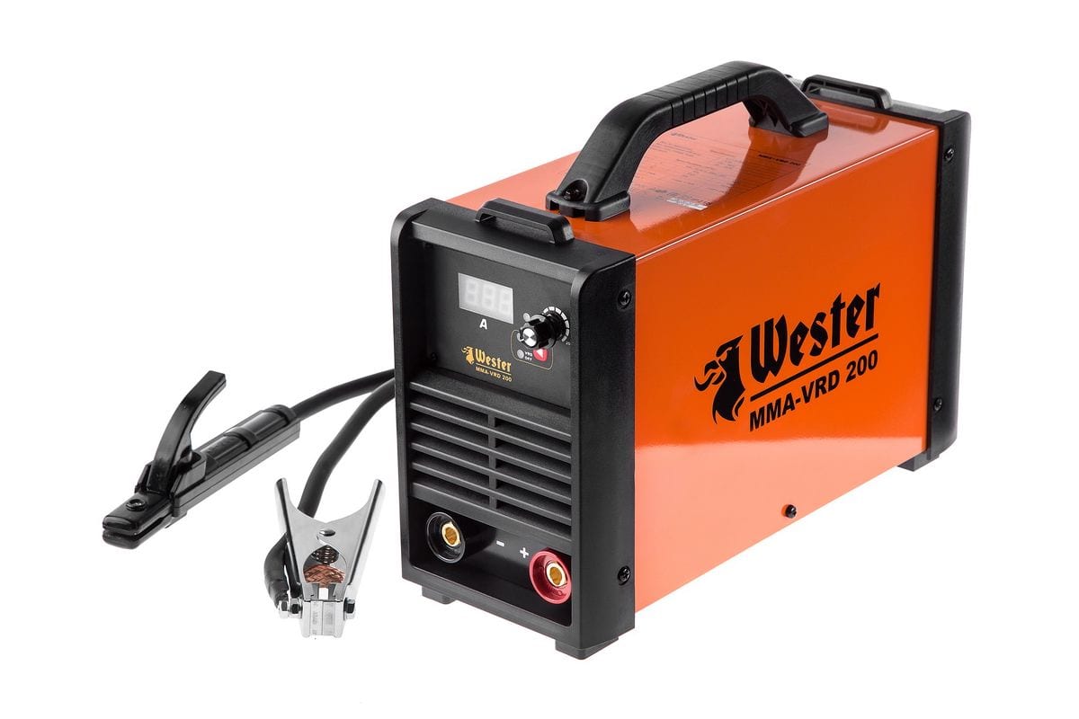 Сварочный инвертор WESTER MMA-VRD 200 10-200A 120-260B ПВ70% 1.6-5.0мм