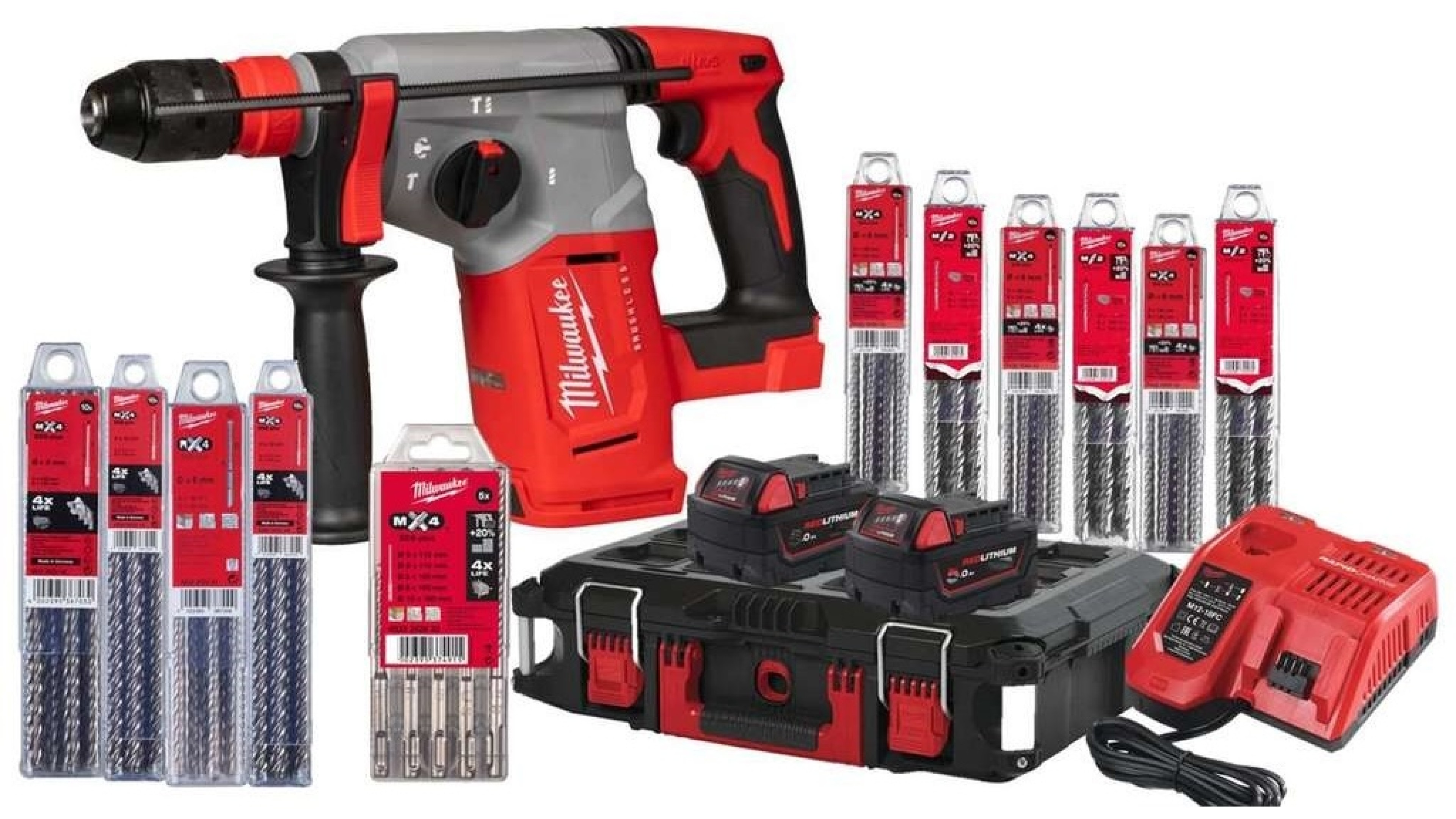 Аккумуляторный перфоратор Milwaukee M18 BLHX100P-502P