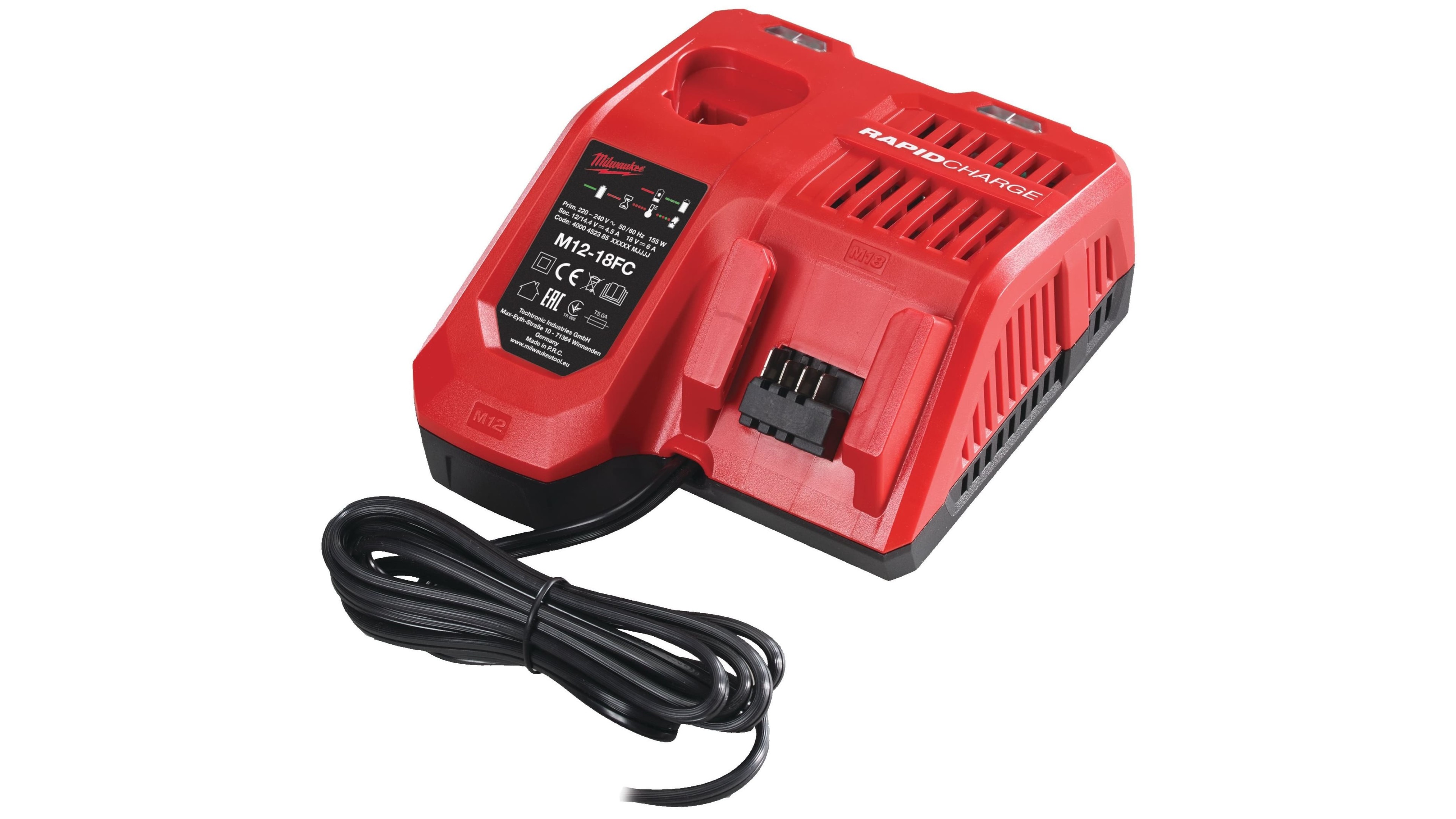 Быстрое зарядное устройство Milwaukee M12-18 FC 