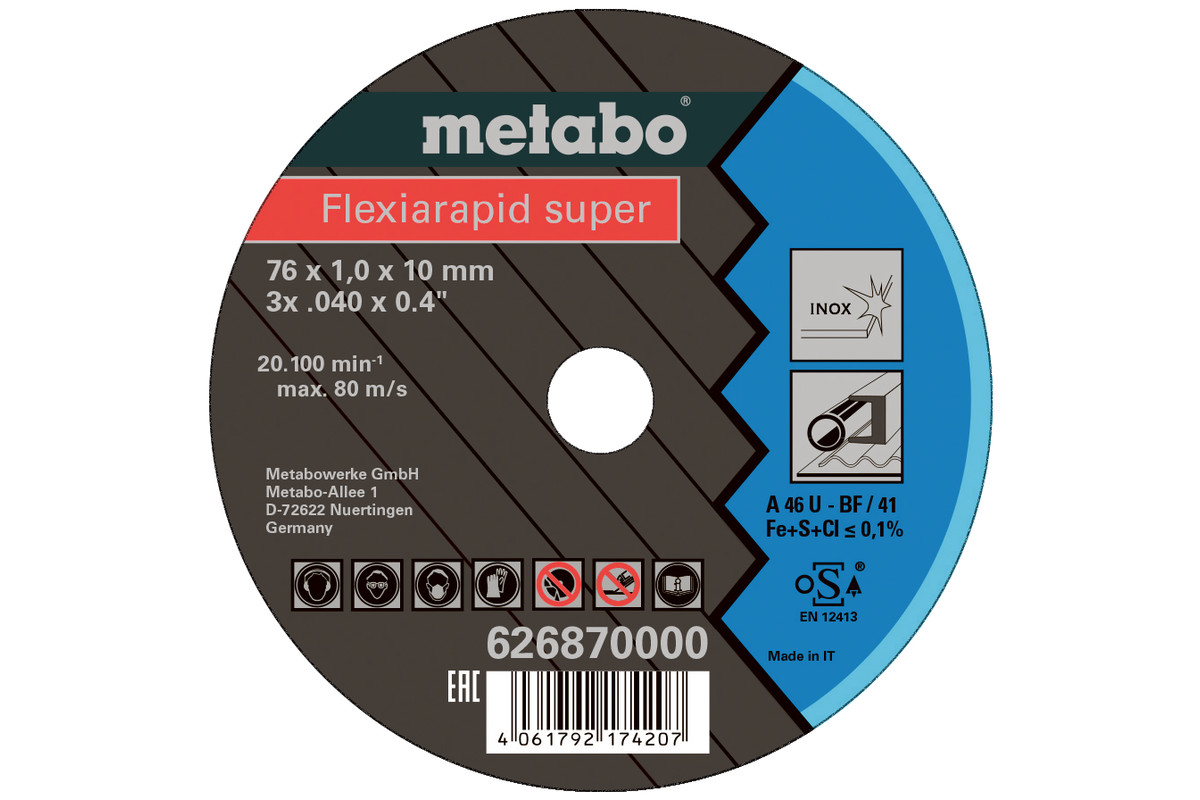 5 Flexiarapid Super 76 x 1,0 x 10,0 мм, нержавеющая сталь, TF 41 (626870000)  