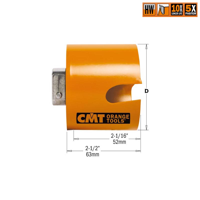 Коронка HW d=52 CMT 550-052