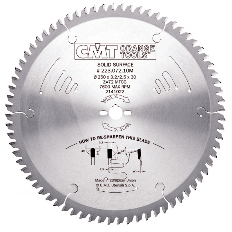 Диск пильный 300x30x3,2/2,5 0° MTCG Z=84 CMT 223.084.12M