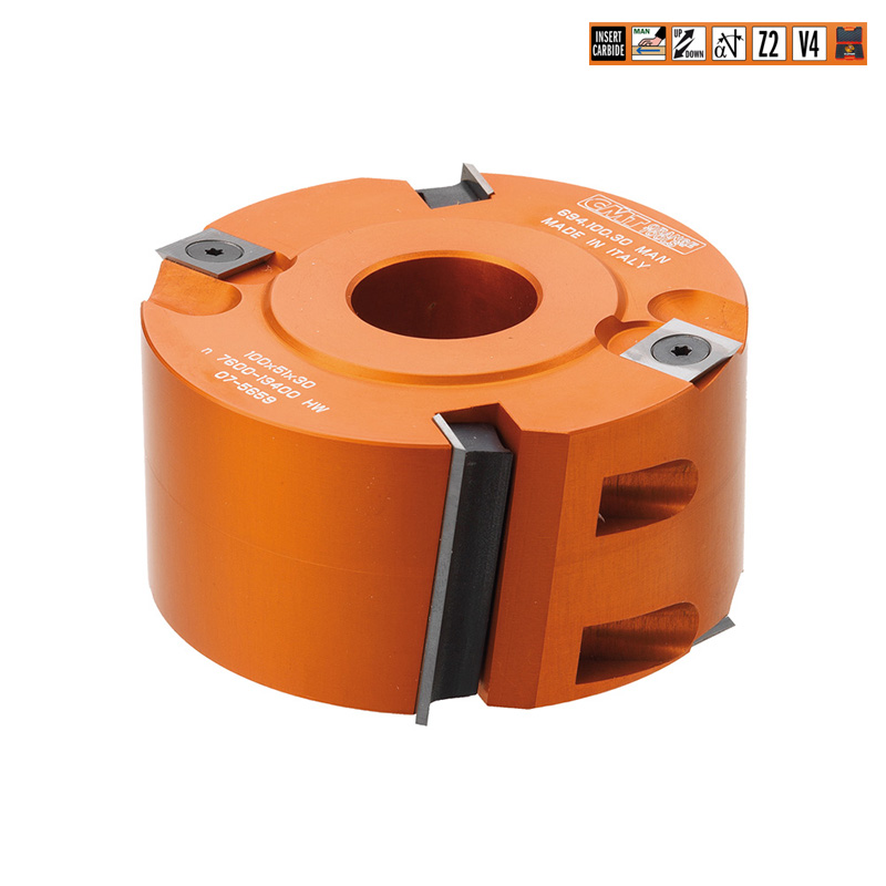 Фреза четвертная F=50 D=125x50 насадная (алюм.) смен.ножи HM (кейс) CMT 694.125.50