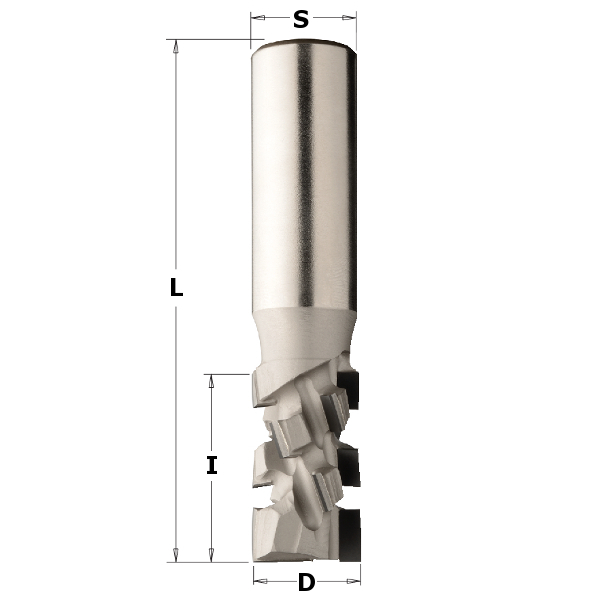 Фреза пазовая DP 20x20x45 d=20 I=30 L=90 Z=2+2 RH CMT 142.721.61
