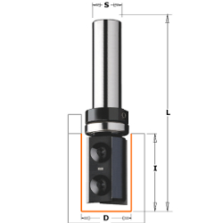 Фреза обгонная (верх. подш.), смен.ножи HM Z2 S=12 D=19x48,3 RH CMT 656.692.11