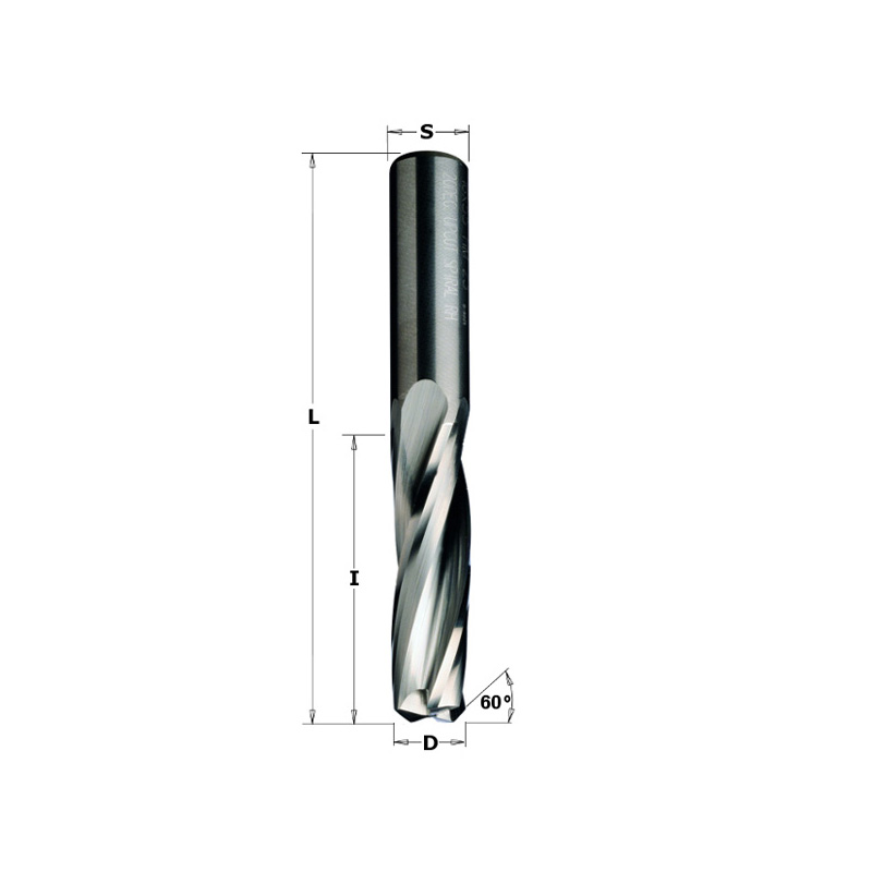 Фреза спиральная монолитная 16x55x110 Z=3 S=16 RH CMT 191.163.11