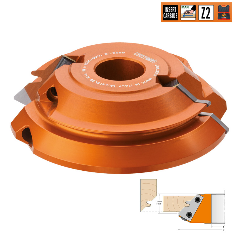 Фреза сращивание 45гр. F=35 D=160x26 насадная (алюм.) смен.ножи HM (кейс) CMT 694.011.35