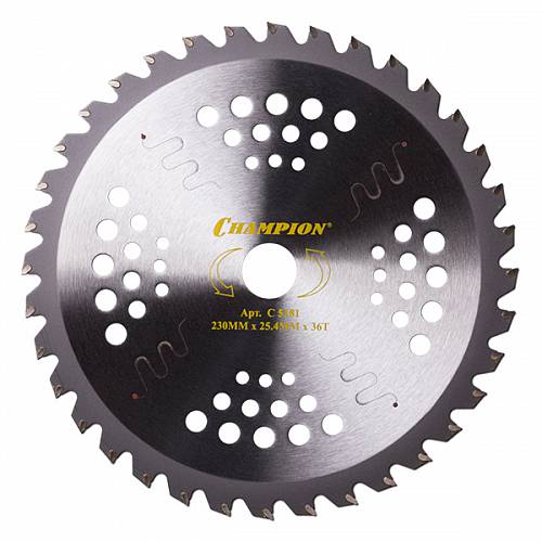 Нож с зубцами из твердого сплава Ninja 36/230/25,4 (SRM-2305SI,SRM-2655SI) Champion C5181 - Championtool