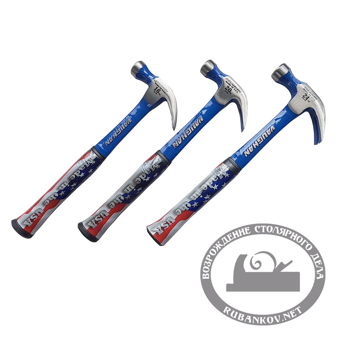 Молоток Vaughan плотницкий R20, 567гр (20oz), 350мм, резиновая рукоять