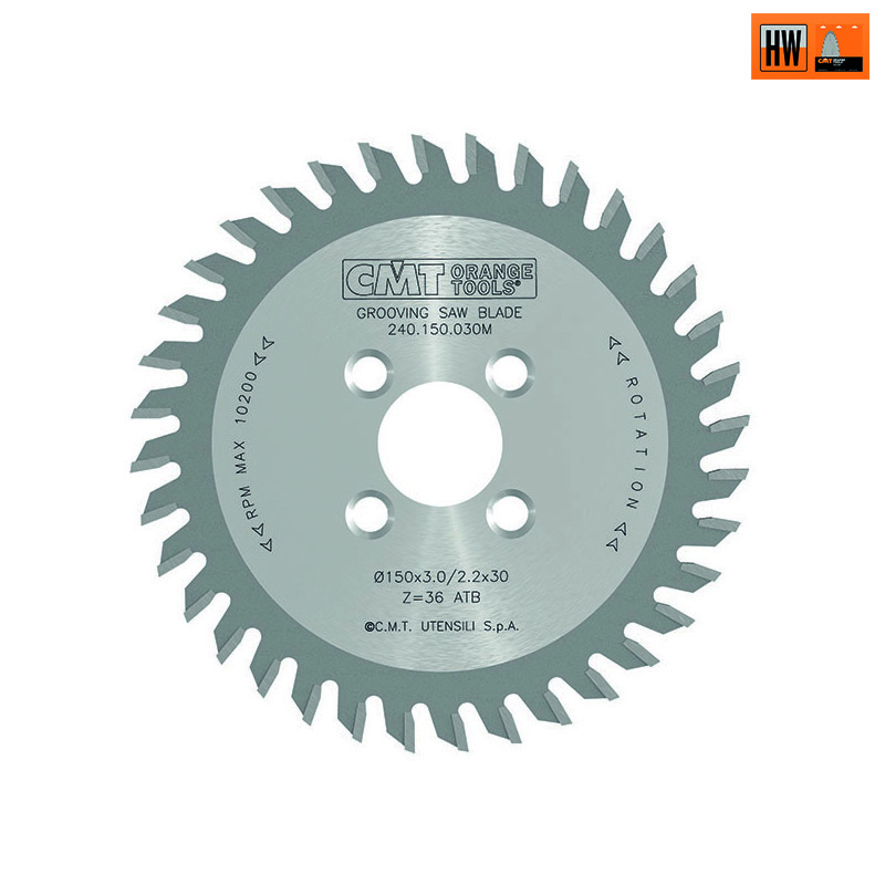 Диск пазовый 150X30X6,0/3,0 5° FLAT Z=38 CMT 240.150.060M