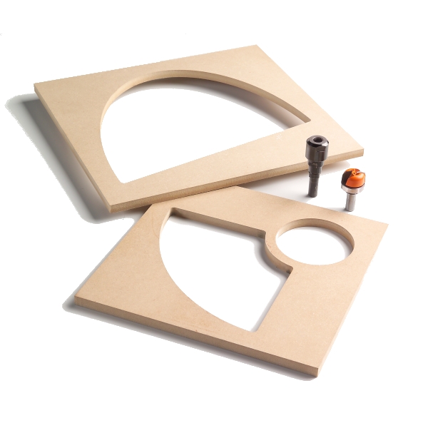 шаблон MDF для BTS  11-3/4 ; x 11-3/4 ; CMT TMP-011