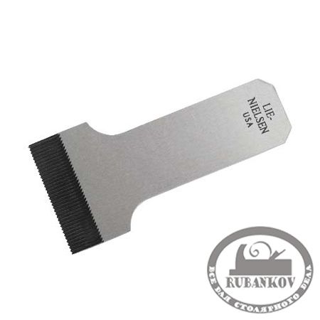 Нож для циклёвочного рубанка Lie-Nielsen Cabinet Maker's Scraping Plane N85, зубчатая РК, 25tpi