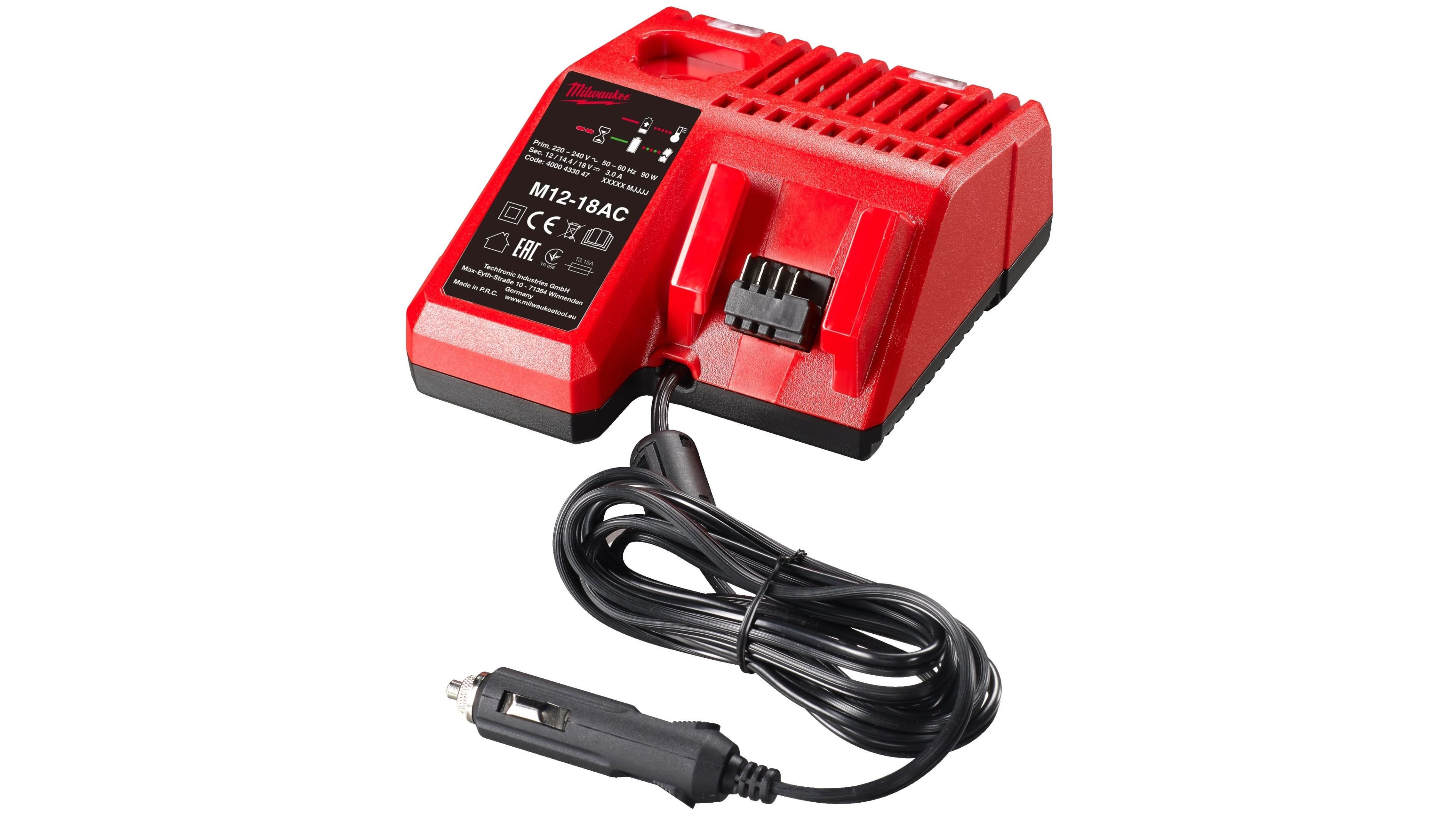 Зарядное устройство (автомобильное) Milwaukee M12-M18 AC