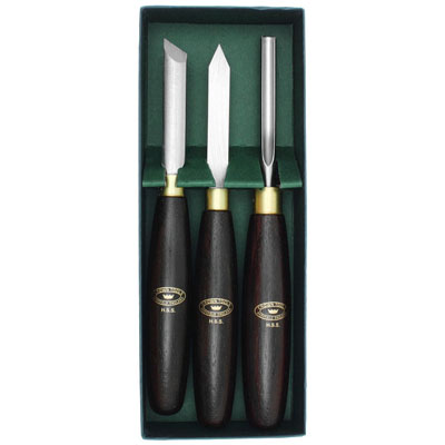Резцы токарные Crown HSS Pen Turning Set, 220/78мм, 3 шт