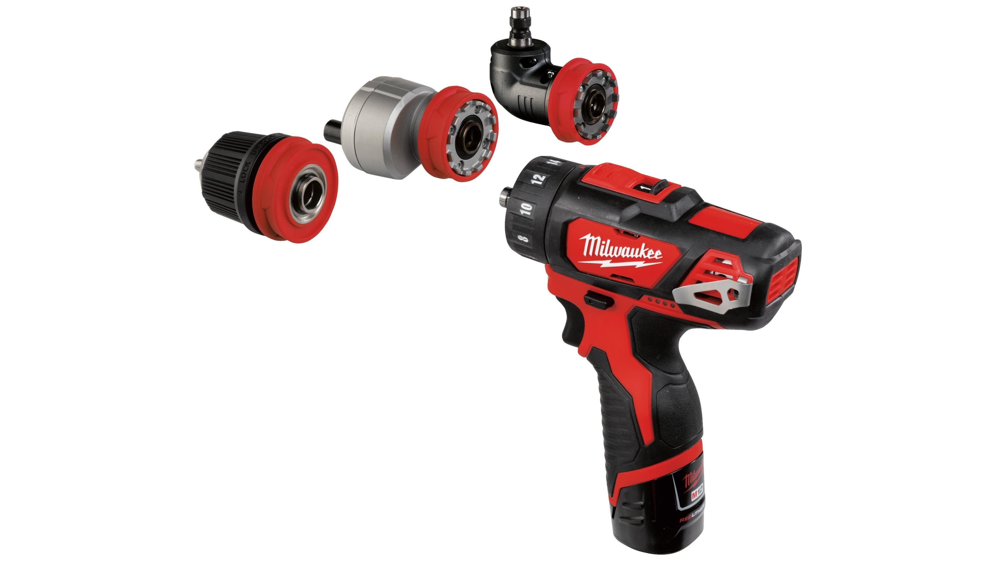Шуруповерт со сменным патроном (3 шт) Milwaukee M12 BDDXKIT-202C