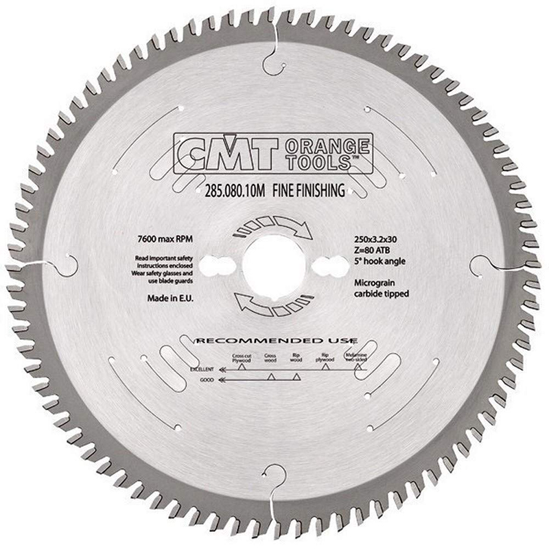 Диск пильный 160x20x2,2/1,6 5° 15° ATB Z=48 CMT 285.160.48H