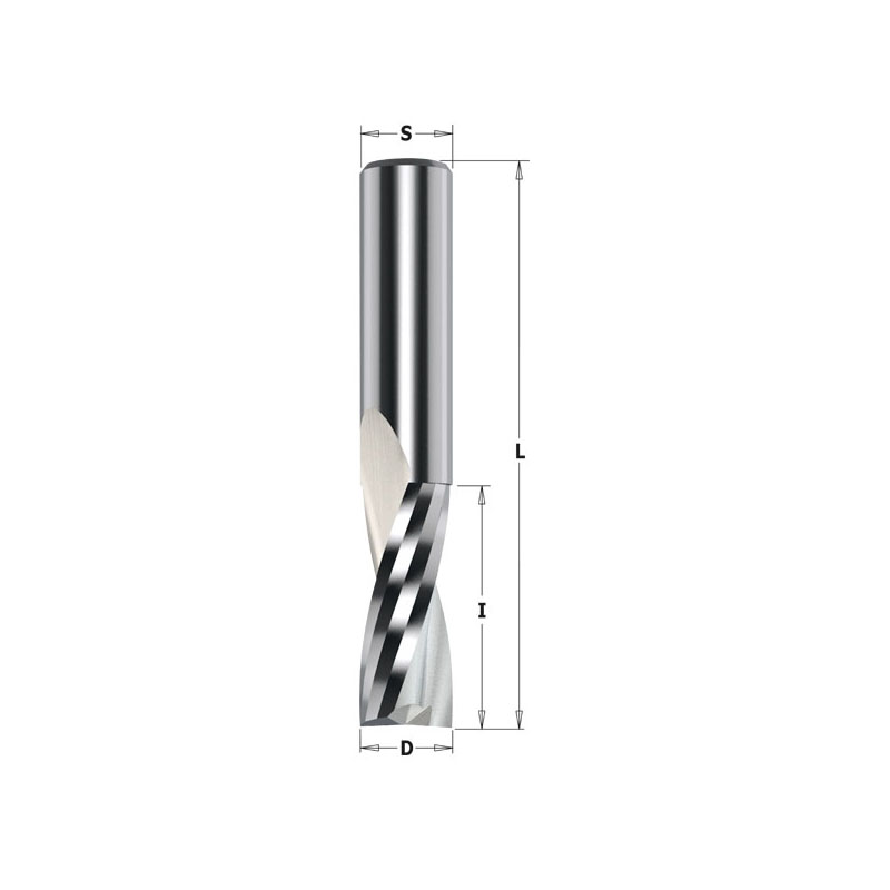 Фреза спиральная монолитная 8x42x90 Z=2 S=8 RH CMT 191.082.11