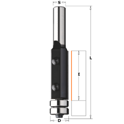 Фреза обгонная (нижн. подш.), смен.ножи HM S=12,7 D=19x50 Z2 RH CMT 657.992.11