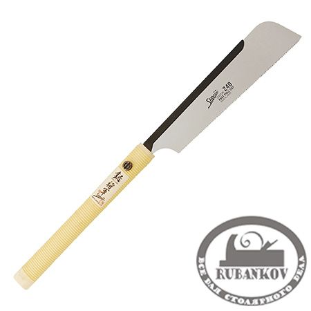 Пила обушковая Shogun Dozuki Saw, 240мм, 20tpi, прямая деревянная рукоять