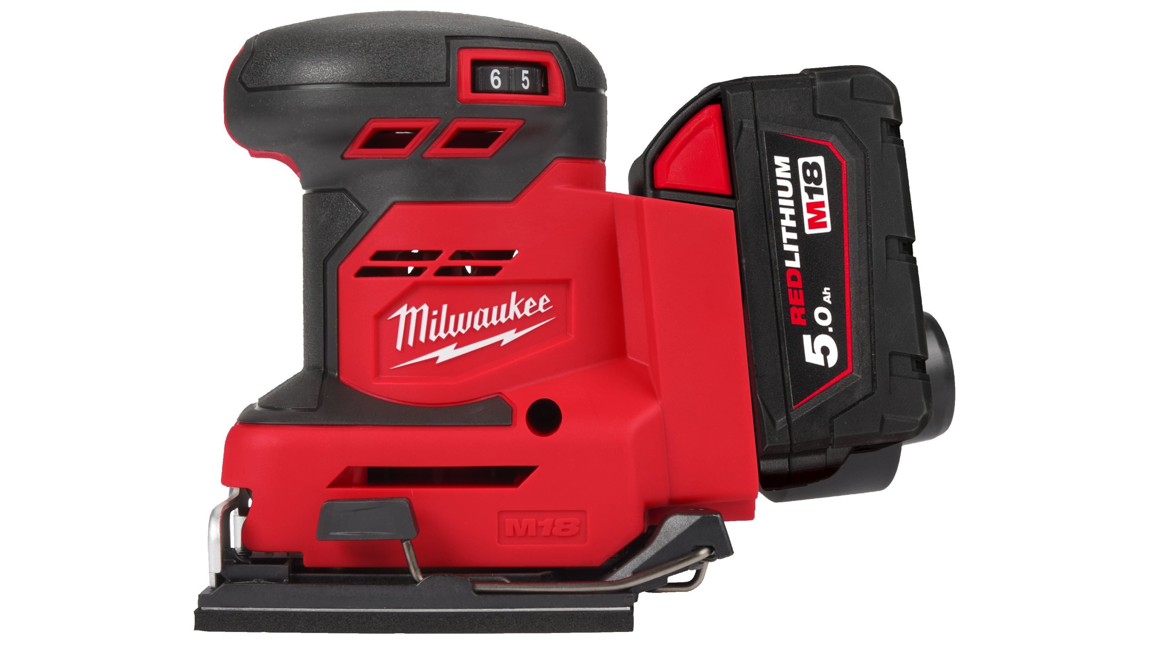 Аккумуляторная виброшлифовальная  машина Milwaukee M18 BQSS-502B