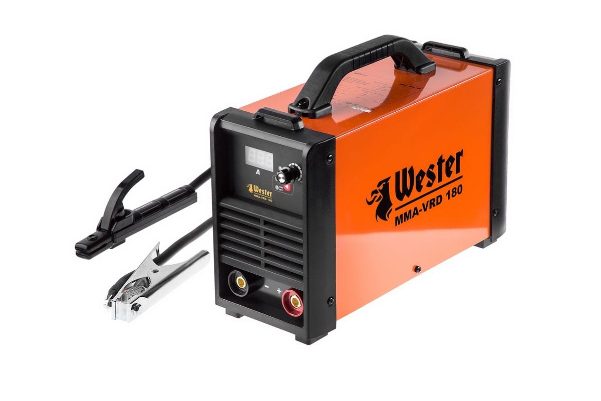 Сварочный инвертор WESTER MMA-VRD 180 10-180A 120-260B ПВ70% 1.6-5.0мм