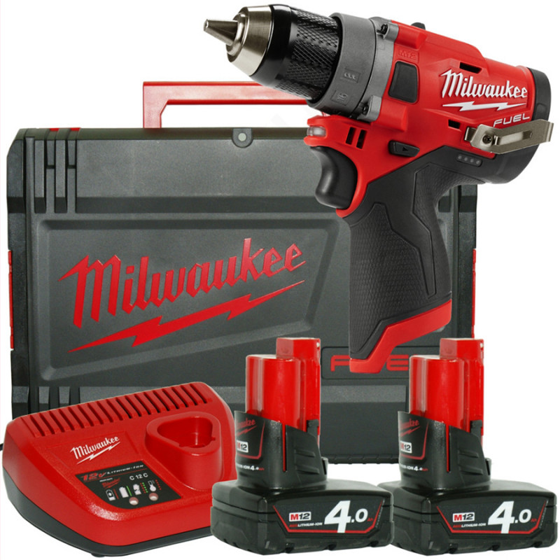 Аккумуляторная дрель-шуруповерт Milwaukee M12 FUEL FDD-402X