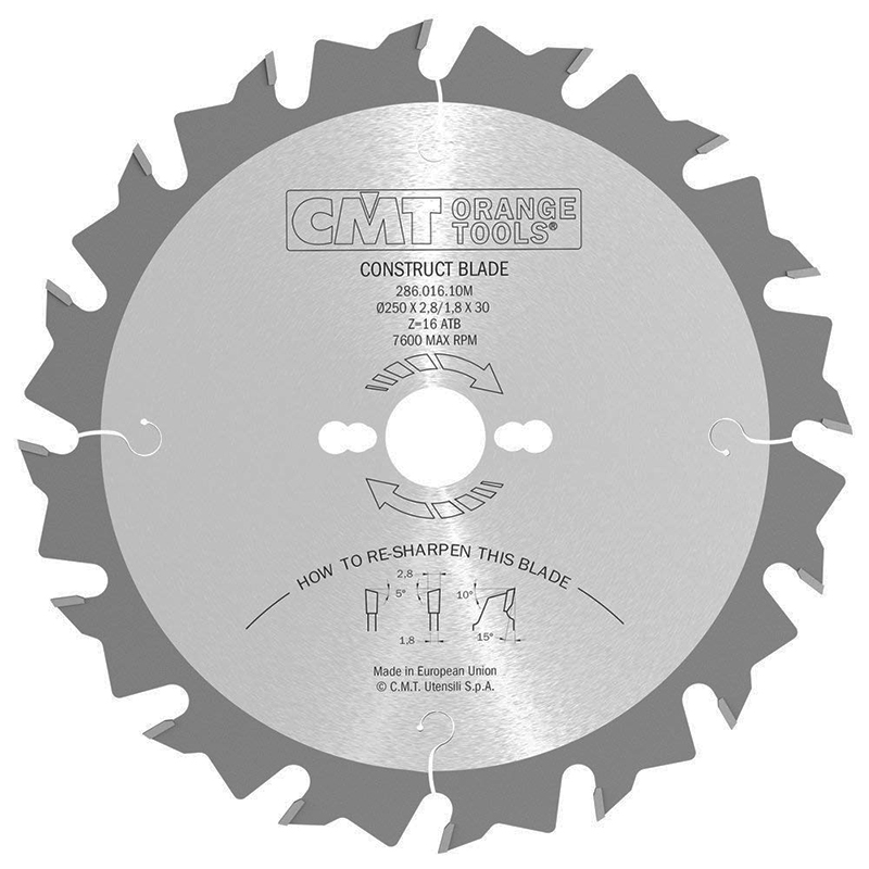 Диск пильный 550x30x4,2/3,2 15° 5° ATB Z=40 CMT 286.040.22M