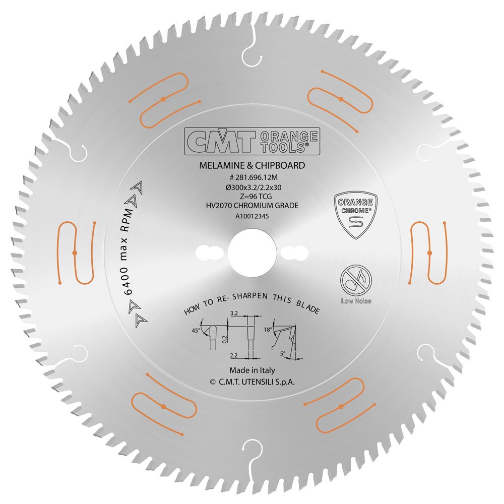 Диск пильный 250x30x3,2/2,2 5° TCG Z=80 CMT 281.680.10M