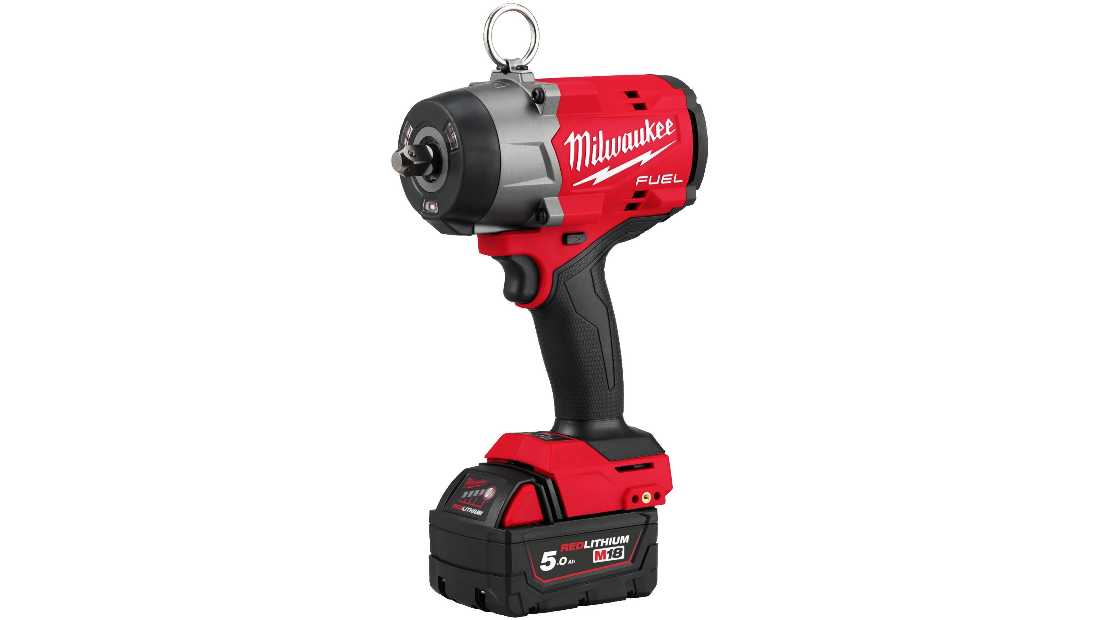 Аккумуляторный высокомоментный импульсный гайковерт с фиксацией пином Milwaukee M18 FUEL FHIW2P12-502X