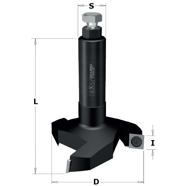 Фреза фуговальная со сменными ножами HM Z3 D=80x12 S=20 RH CMT 663.003.11