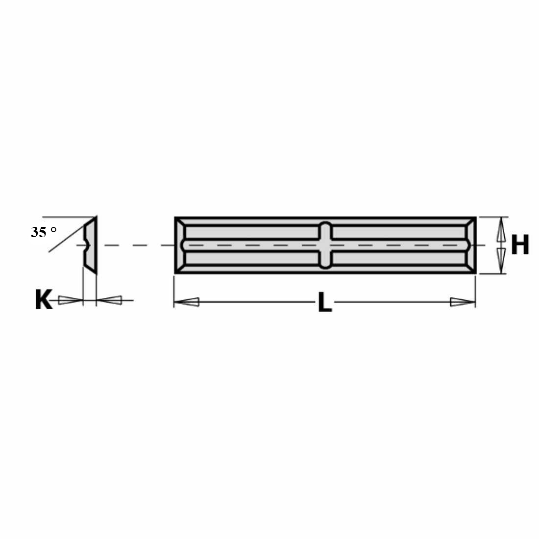 нож твердосплавный 50x5,5x1,1 F1730 CMT 790.500.01