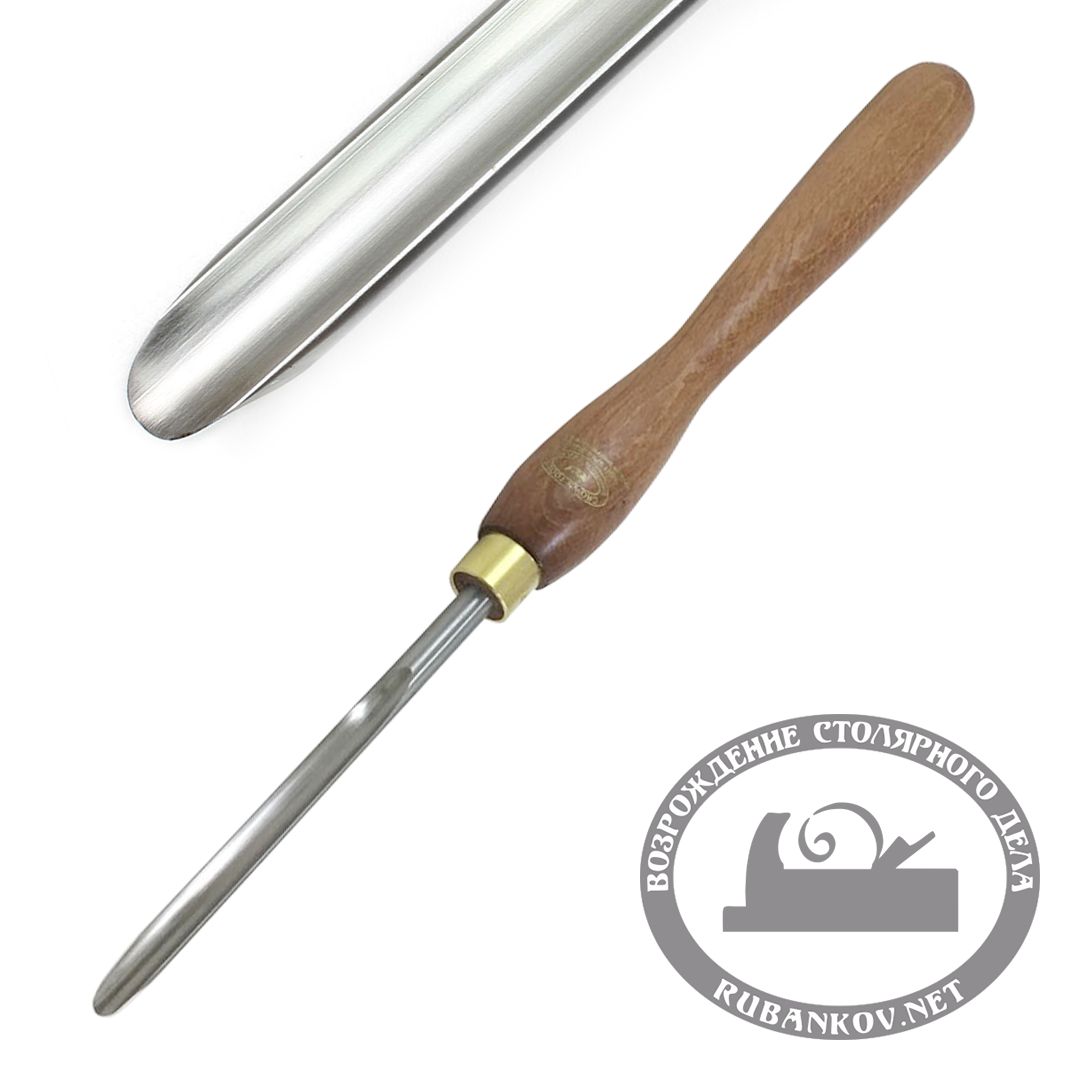 Резец токарный Crown HSS, Detail Gouge, 13мм, рукоять 317мм