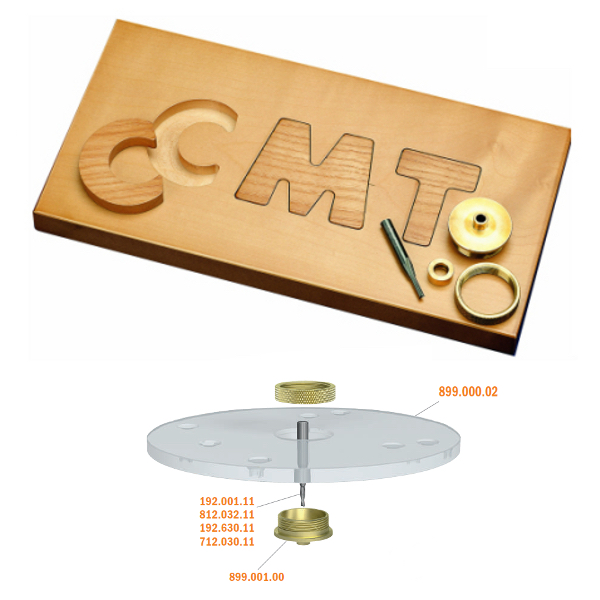 Приспособления для гравирования и вырезания вставок по шаблонам CMT INLAY KIT