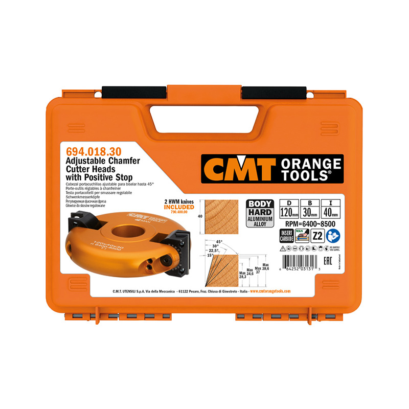 Фрезы фасочные регулируемые от 0° до 45°