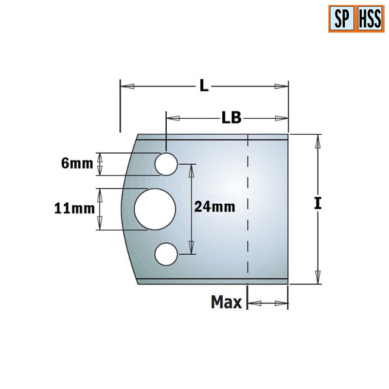 Комплект из 2−х бланкет 50x4 HSS CMT 690.599H