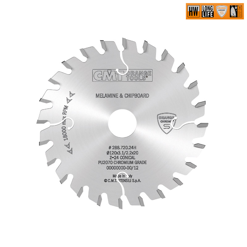 Диск пильный 125x20x3,1-4,0/2,2 0° CO+6°ATB Z=24 CMT 288.725.24H