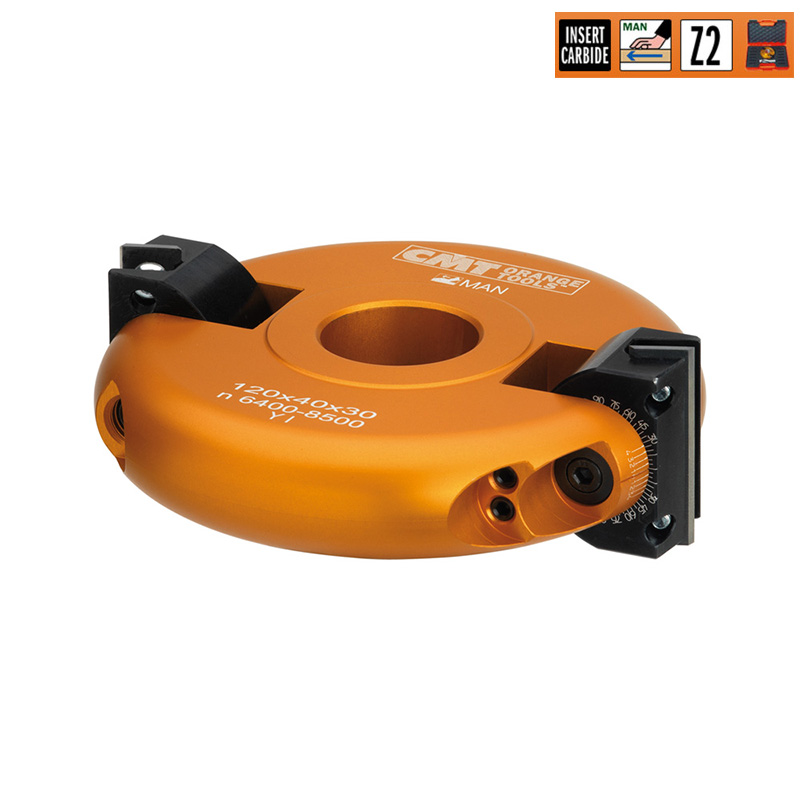 Фреза фасочная регулируемая F=50 D=120x40 насадная (алюм.) смен.ножи HM (кейс) CMT 694.018.50