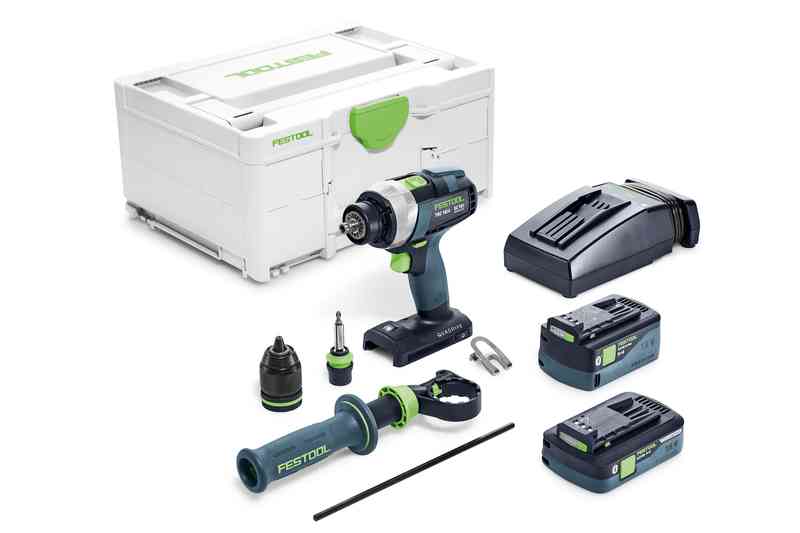 Аккумуляторная дрель-шуруповёрт QUADRIVE TDC 18/4 5,2/4,0 I-Plus