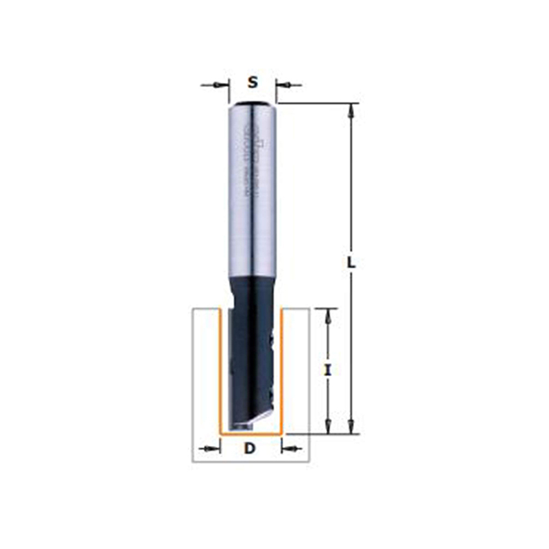 Фреза пазовая со сменным ножом Z1 S=8 D=10x30 RH CMT 651.100.11