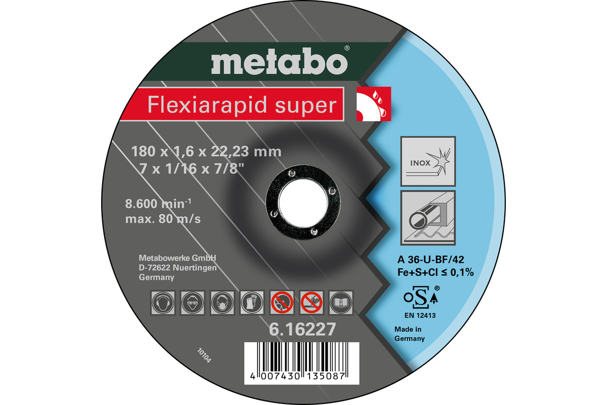 Flexiarapid super 180x1,6x22,23, Inox, TF 42 (616227000)  