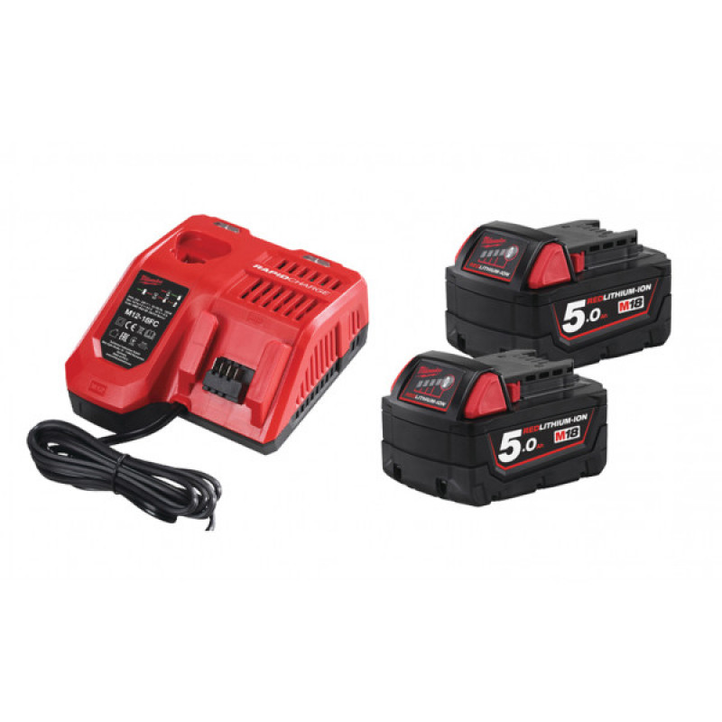 Комплект аккумулятор и зарядное устройство Milwaukee M18 NRG-502